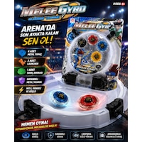 Meleegyro 4 Lü Metal Beyblade Arena Seti 4 Topaç 2 Fırlatıcı Meleegyro 4 Lü Metal Beyblade Arena Seti 4 Topaç 2 Fırlatıcı