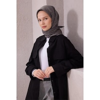 Belli İpek Twill Eşarp 4209d01 Gri Belli İpek Twill Eşarp 4209d01 Gri