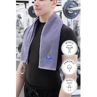 Sporcu Antrenman Havlusu Gym Fitness Plates Boks Tenis Spor Havlu Antrasit Sporcu Antrenman Havlusu Gym Fitness Plates Boks Tenis Spor Havlu Antrasit
