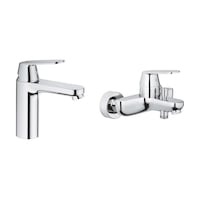 Grohe Eurocosmo Banyo Ve Lavabo Bataryası Set 23327000 - 32831000 Krom Grohe Eurocosmo Banyo Ve Lavabo Bataryası Set 23327000 - 32831000 Krom