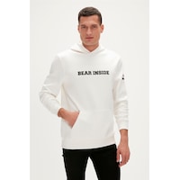 Bad Bear Arthur Hoodie Erkek Sweatshirt-27704-beyaz Bad Bear Arthur Hoodie Erkek Sweatshirt-27704-beyaz
