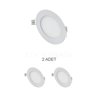 Cata Ct-5144 Slim Led Panel 3w Beyaz - 2 Li Paket Beyaz Cata Ct-5144 Slim Led Panel 3w Beyaz - 2 Li Paket Beyaz