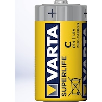 Varta 2014 Superlife Çinko Karbon Orta Boy C Pil 2'li Varta 2014 Superlife Çinko Karbon Orta Boy C Pil 2'li