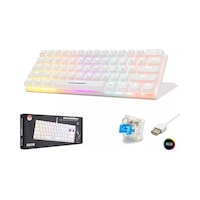 Hadron G508B Mekanik Oyuncu Klavyesi %60 Mini - RGB Blue Switch Q Beyaz Hadron G508B Mekanik Oyuncu Klavyesi %60 Mini - RGB Blue Switch Q Beyaz