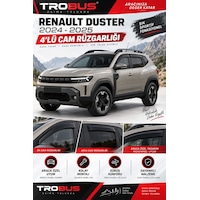 Premium Renault Duster 3. Nesil 2024+ Uyumlu Cam Rüzgarlığı 4'lü Premium Renault Duster 3. Nesil 2024+ Uyumlu Cam Rüzgarlığı 4'lü