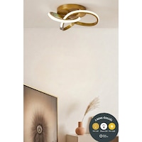 Snowflake Eskitme Plafonyer Led Avize 3 Renk Salon, Hol, Mutfak Ve Çocuk Odası İçin Altın Snowflake Eskitme Plafonyer Led Avize 3 Renk Salon, Hol, Mutfak Ve Çocuk Odası İçin Altın