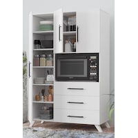 AE-2074 Aras Beyaz Çok Amaçlı Mutfak Dolabı&Banyo Dolabı,Kiler, 3 Kapaklı, 3 Çekmeceli, Fırın bölme Beyaz AE-2074 Aras Beyaz Çok Amaçlı Mutfak Dolabı&Banyo Dolabı,Kiler, 3 Kapaklı, 3 Çekmeceli, Fırın bölme Beyaz