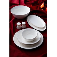 Acar Rienna Silver 6 Kişilik 29 Parça Yemek Takımı Beyaz Acar Rienna Silver 6 Kişilik 29 Parça Yemek Takımı Beyaz