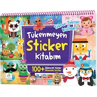 Tükenmeyen Sticker Kitabım - Eğlenceli Yüzler 100+ Tekrar Tekrar Kullanılabilen Sticker Tükenmeyen Sticker Kitabım - Eğlenceli Yüzler 100+ Tekrar Tekrar Kullanılabilen Sticker