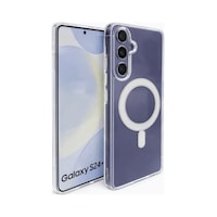 Samsung Galaxy S24 Plus Uyumlu Kamera Korumalı Magsafe Wireless Şarj Özellikli Lüks Şeffaf Silikon Telefon Kılıfı Samsung Galaxy S24 Plus Uyumlu Kamera Korumalı Magsafe Wireless Şarj Özellikli Lüks Şeffaf Silikon Telefon Kılıfı