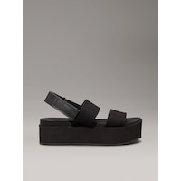 Calvin Klein Flatform Sandal Slıng In Siyah Calvin Klein Flatform Sandal Slıng In Siyah