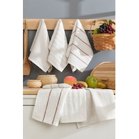 Elart Sophia Mutfak Havlusu 6 Adet 45x30 Cm Krem Krem Elart Sophia Mutfak Havlusu 6 Adet 45x30 Cm Krem Krem