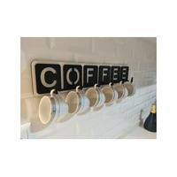 Pey Aksesuar Coffee Yazılı Mutfak Fincan Ve Kupa Askılığı 45cm X 10cm 45 X 10 Pey Aksesuar Coffee Yazılı Mutfak Fincan Ve Kupa Askılığı 45cm X 10cm 45 X 10
