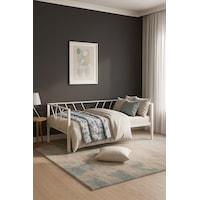 Alchera Daybed Tek Kişilik Sedir Metal Karyola Beyaz Alchera Daybed Tek Kişilik Sedir Metal Karyola Beyaz
