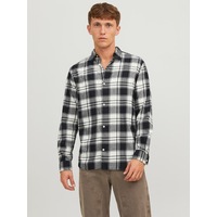 Jack & Jones Jack&jones Rahat Kesim Beyaz-siyah Erkek Gömlek 12227596 001 Jack & Jones Jack&jones Rahat Kesim Beyaz-siyah Erkek Gömlek 12227596 001