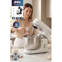 Sinbo Smx-2769 Beyaz Stand Mikser 1300w 6l Hamur Yoğurma Mikseri Profesyonel Mutfak Şefi Mikser Diğer Sinbo Smx-2769 Beyaz Stand Mikser 1300w 6l Hamur Yoğurma Mikseri Profesyonel Mutfak Şefi Mikser Diğer