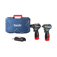 Stechend SXS201 SX16 Akülü Matkap + SX18 Akülü Darbeli Vidalama 2x2AH Mini Set Stechend SXS201 SX16 Akülü Matkap + SX18 Akülü Darbeli Vidalama 2x2AH Mini Set