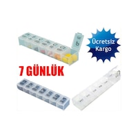 Haftalık Kutusu 7 Günlük Plastik Muhafaza Kutusu Hap Sa Haftalık Kutusu 7 Günlük Plastik Muhafaza Kutusu Hap Sa
