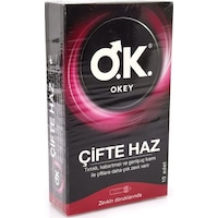 Okey Çifte Haz Prezervatif 10'lu Okey Çifte Haz Prezervatif 10'lu