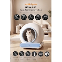 Smartpaw Nova Cat Akıllı Otomatik Kedi Tuvaleti Distribütör Garantili Smartpaw Nova Cat Akıllı Otomatik Kedi Tuvaleti Distribütör Garantili