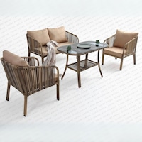 Capri Swing Artemis İkili Rattan Balkon Bahçe Takımı Açık Kahve Capri Swing Artemis İkili Rattan Balkon Bahçe Takımı Açık Kahve