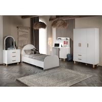 Bohem Çocuk Odası Takımı Beyaz Tamamı Mdf 4 Parça Bohem Çocuk Odası Takımı Beyaz Tamamı Mdf 4 Parça