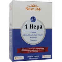 New Life 4 Hepa 30 Yumuşak Kapsül 7640128140931 New Life 4 Hepa 30 Yumuşak Kapsül 7640128140931