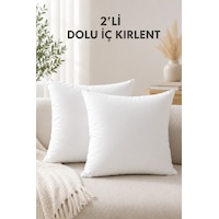 2'li İç Kırlent Silikon Elyaf Dolgulu Koltuk Kırlenti İç Yastık Dolgusu Kırlent İçi 50x50 Cm 50 x 50 2'li İç Kırlent Silikon Elyaf Dolgulu Koltuk Kırlenti İç Yastık Dolgusu Kırlent İçi 50x50 Cm 50 x 50