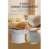Nishev Çarşafmatik 4 Adet Çarşaf Düzenleyici - Görünmez Kaymaz Nevresim Kilidi Organizeri Çok Renkli Nishev Çarşafmatik 4 Adet Çarşaf Düzenleyici - Görünmez Kaymaz Nevresim Kilidi Organizeri Çok Renkli