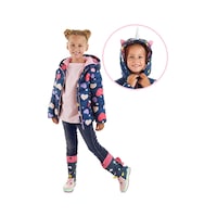Denokids Unicorn Kız Çocuk Su İtici Kapüşonlu Şişme Mont Lacivert Çok Renkli Denokids Unicorn Kız Çocuk Su İtici Kapüşonlu Şişme Mont Lacivert Çok Renkli