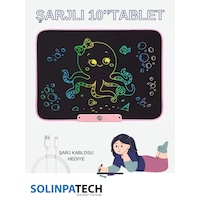 Solinpatech 10'' Şarj Edilebilir Dijital Yazı Çizim Tableti Pembe Solinpatech 10'' Şarj Edilebilir Dijital Yazı Çizim Tableti Pembe
