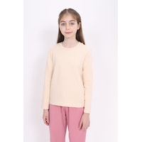 Toontoy Kids Toontoy Kız Çocuk Bisiklet Yaka Uzun Kollu Tişört Bej Toontoy Kids Toontoy Kız Çocuk Bisiklet Yaka Uzun Kollu Tişört Bej