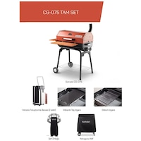 Rehome Guruss Cg-075 Barbekü Mangal Kömürlü 75 Cm Kırmızı Tam Set Rehome Guruss Cg-075 Barbekü Mangal Kömürlü 75 Cm Kırmızı Tam Set