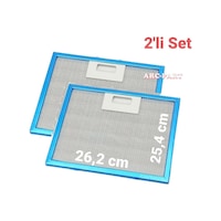 Silverline 2240 X6 İnox Davlumbaz Alüminyum Filtre - 2'li Set - 26,2x25,3 Cm Silverline 2240 X6 İnox Davlumbaz Alüminyum Filtre - 2'li Set - 26,2x25,3 Cm
