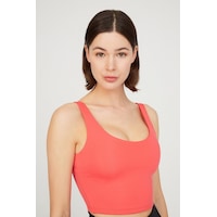 Los Ojos Mercan Hafif Destekli Sırt Detaylı Kaplı Crop Top Büstiyer Cropped Mercan Mercan Los Ojos Mercan Hafif Destekli Sırt Detaylı Kaplı Crop Top Büstiyer Cropped Mercan Mercan