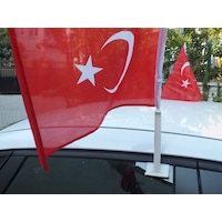 Flamalı Araç Konvoy Türk Bayrağı 30 X 45 - 20 Adet