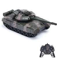 Oyuncak Şarjlı Uzaktan Kumandalı Rc Tank 33 Cm 360 Döner Gövde Işıklı Sesli Atış Efektli Yeşil Oyuncak Şarjlı Uzaktan Kumandalı Rc Tank 33 Cm 360 Döner Gövde Işıklı Sesli Atış Efektli Yeşil