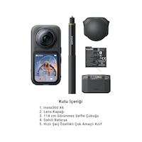 Insta360 X6 Essentials Bundle 8k 50 Fps 360 Aksiyon Kamerası, 2 Batarya, Hızlı Şarj Kutusu, 114 Cm Görünmez Selfie Çubuğu - Midnight Black Siyah Insta360 X6 Essentials Bundle 8k 50 Fps 360 Aksiyon Kamerası, 2 Batarya, Hızlı Şarj Kutusu, 114 Cm Görünmez Selfie Çubuğu - Midnight Black Siyah