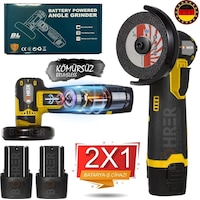 Böhrer HB0239T Mini Akülü Açılı Taşlama Demir Kesme Makinesi Böhrer HB0239T Mini Akülü Açılı Taşlama Demir Kesme Makinesi