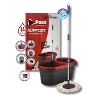 Pass 14 Litre Dönerli Mop Kovası Seti Ayarlanabilir Özellikli 5 Parça Microfiber Temizlik Seti Pass 14 Litre Dönerli Mop Kovası Seti Ayarlanabilir Özellikli 5 Parça Microfiber Temizlik Seti