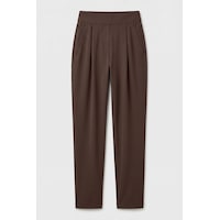 TOMMYLIFE Kahverengi Gizli Cep Detaylı Rahat Form Kadın Pantolon - 94687 TOMMYLIFE Kahverengi Gizli Cep Detaylı Rahat Form Kadın Pantolon - 94687