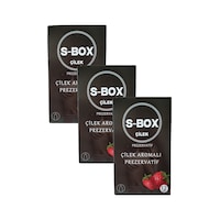 S-Box Çilek Çilek Aromalı Prezervatif 12'li x 3 S-Box Çilek Çilek Aromalı Prezervatif 12'li x 3