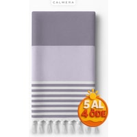 Calmera Natura Peştemal Pamuk - Doğal Saçaklı Plaj, Deniz, Havuz, Spa, Sauna, Spor, Seyahat Havlusu - Lila Calmera Natura Peştemal Pamuk - Doğal Saçaklı Plaj, Deniz, Havuz, Spa, Sauna, Spor, Seyahat Havlusu - Lila