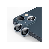 Ally Apple Uyumlu iPhone 13 - 13 Mini 3D Metal Çerçeveli Kamera Lens Koruyucu Mavi Ally Apple Uyumlu iPhone 13 - 13 Mini 3D Metal Çerçeveli Kamera Lens Koruyucu Mavi