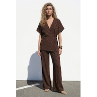 Lily Pantolon - Kahve-137523 Kahverengi Lily Pantolon - Kahve-137523 Kahverengi