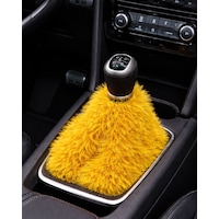 Peluş Vites Körüğü Kırmızı, Yumuşak Dokulu Vites Aksesuarı Sarı Peluş Vites Körüğü Kırmızı, Yumuşak Dokulu Vites Aksesuarı Sarı