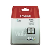 Canon PG-545 Siyah ve CL-546 Renkli Mürekkep Kartuş 2'Li Canon PG-545 Siyah ve CL-546 Renkli Mürekkep Kartuş 2'Li