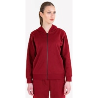 Lescon Kadın Fermuarlı Kapüşonlu Sweatshirt 23N-2219 Kırmızı Lescon Kadın Fermuarlı Kapüşonlu Sweatshirt 23N-2219 Kırmızı
