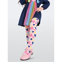 Deno Kids Denokids Kız Çocuk Kalp Desenli Kalın Külotlu Çorap Pembe Eğlenceli Tasarım 2-9 Yaş Renkli Deno Kids Denokids Kız Çocuk Kalp Desenli Kalın Külotlu Çorap Pembe Eğlenceli Tasarım 2-9 Yaş Renkli