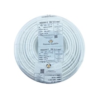 Öznur 15mt 3x2,5mm Ttr Bakır Elektrik Kablosu Beyaz Öznur 15mt 3x2,5mm Ttr Bakır Elektrik Kablosu Beyaz